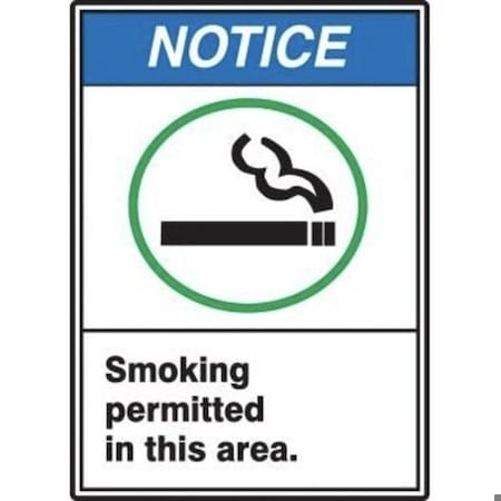 Accuform ANSI NOTICE Safety Sign SMOKING MRMK803XT MRMK803XT